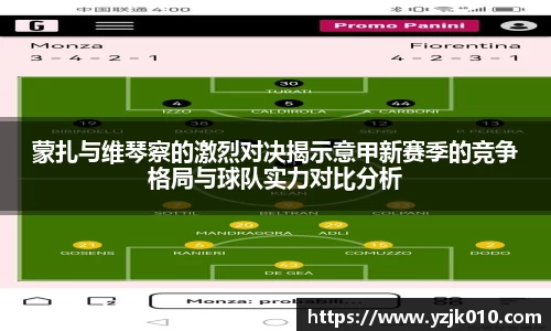 蒙扎与维琴察的激烈对决揭示意甲新赛季的竞争格局与球队实力对比分析