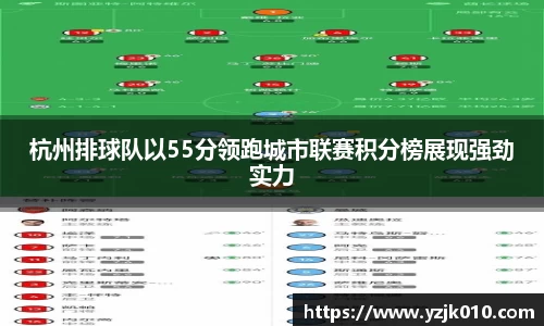 杭州排球队以55分领跑城市联赛积分榜展现强劲实力